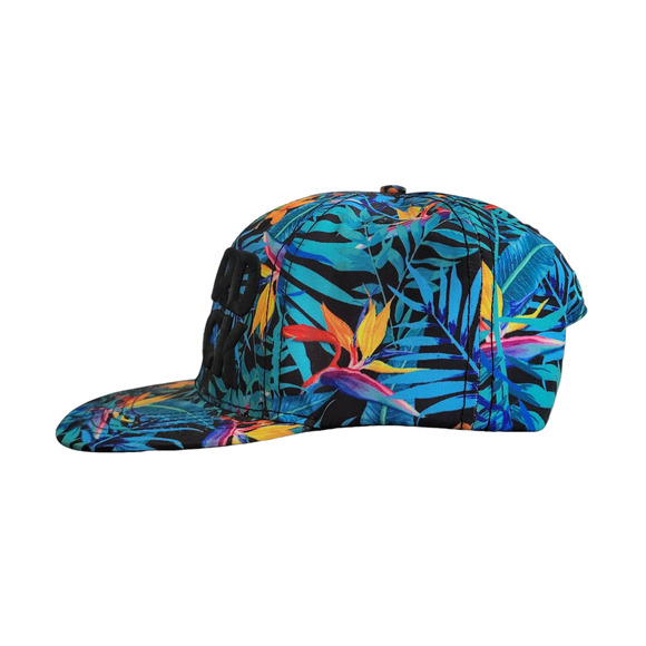 Hard Rock Cafe Chicago Tropical Adjustable Snapback Flat Bill Hat OS - Picture 5 of 8